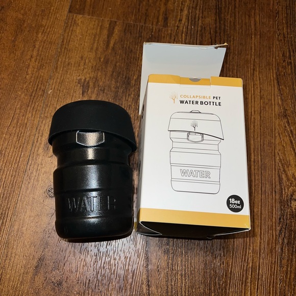 Other - New in Box Black Collapsible Pet Water Bottle 18oz
